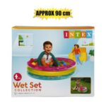 Intex ball pit & 50 balls 3-ri ng 86x25c
