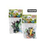 Animals dinosaur rubber 12pc 6 -8cm