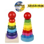 Edu Wood Stacking Set 5.9X5.9X14Cm