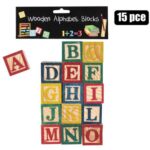 Edu Blocks Wooden Alphabet 15Pc