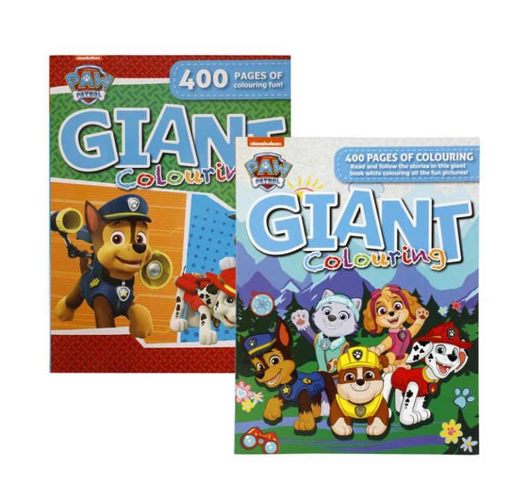 Book Colouring Giant Paw Patrol 400 Page