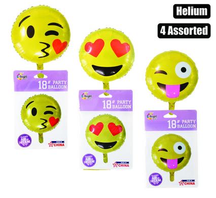Balloons helium foil 1pc icon asstd f-02