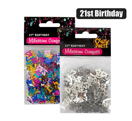 Party confetti milestone 21 15 g