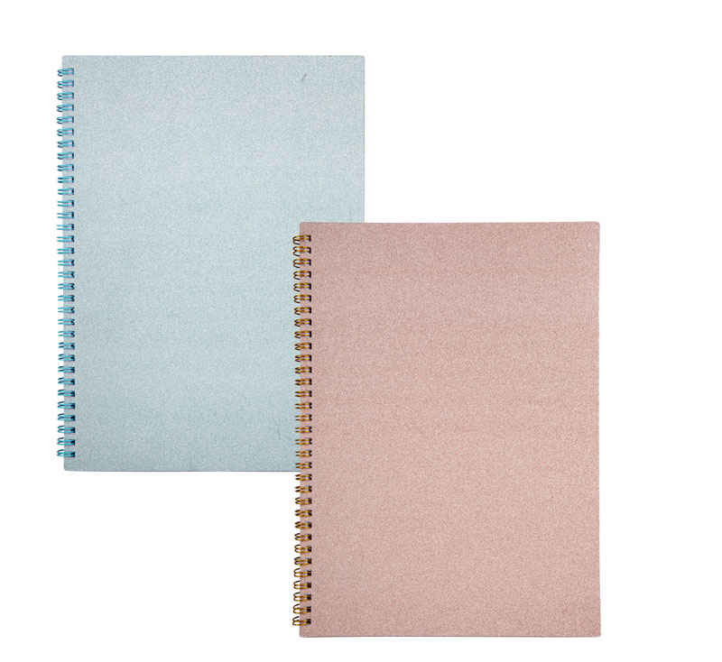 A4 Novelty Glitter Notebook Spiral, 80 Pages