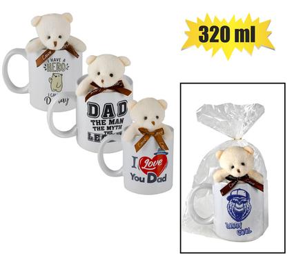 Mug occasions dad w/bear 320ml asstd