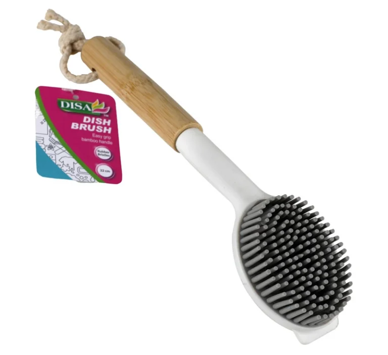 Dish Brush Rubber Bristles 22cm