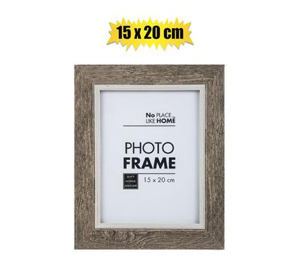 Picture-frame pl woodgrain 15x 20cm