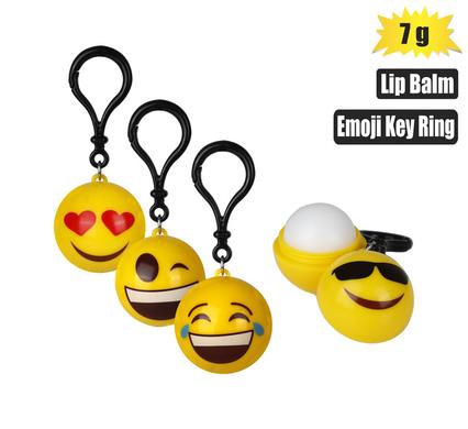 Lip balm emoji key ring 7g