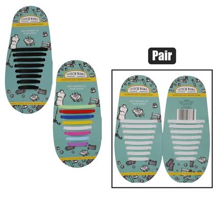 Haberdashery shoe lace silicon e 1pair