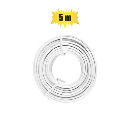 Speaker wire 0.5mmx5m white ze nith