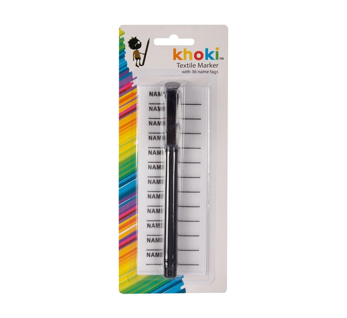 Textile Marker With Iron On Name Tags