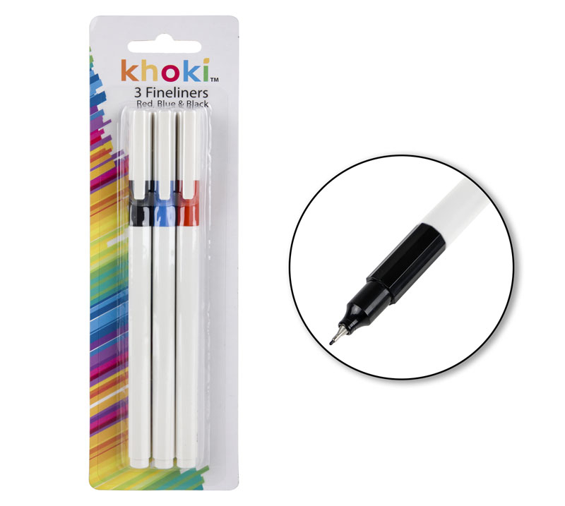 Fineliners 0.4mm 3 Piece