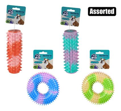 Pet dog toy ring/stick tpr spi ked