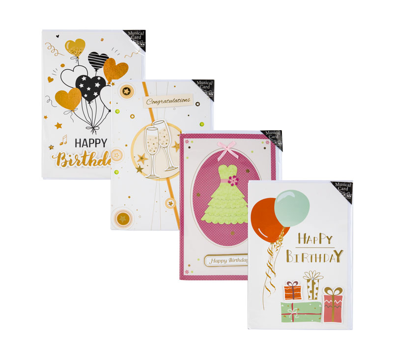 Birthday Card Envelope - Musical