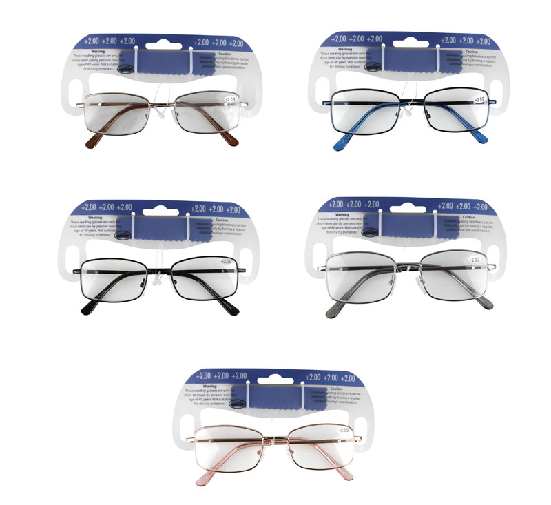 Reading Glass Metal +2