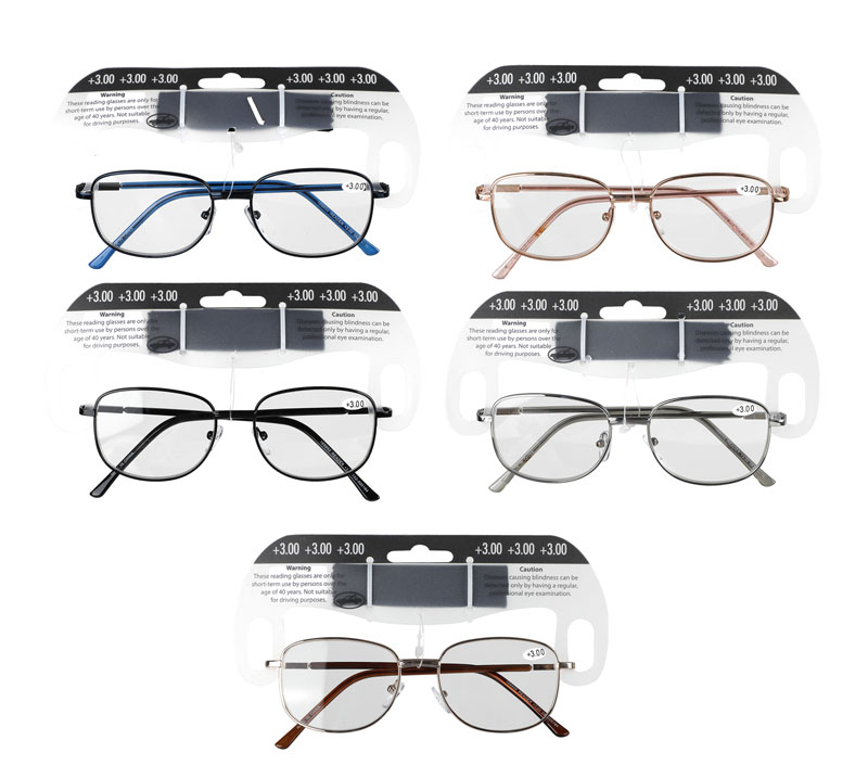 Reading Glass Metal +3