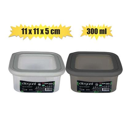 Cannister elegant 300ml 11x11x 5cm