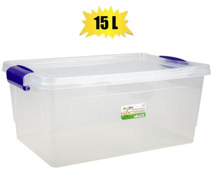 Storage box clear 15l 22x42x17 cm