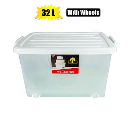 Storage box glider 32l 50x37x2 5cm wheel