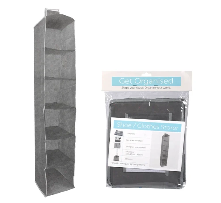 Shoe/Clothes Storer 6 Division 23x45x15cm