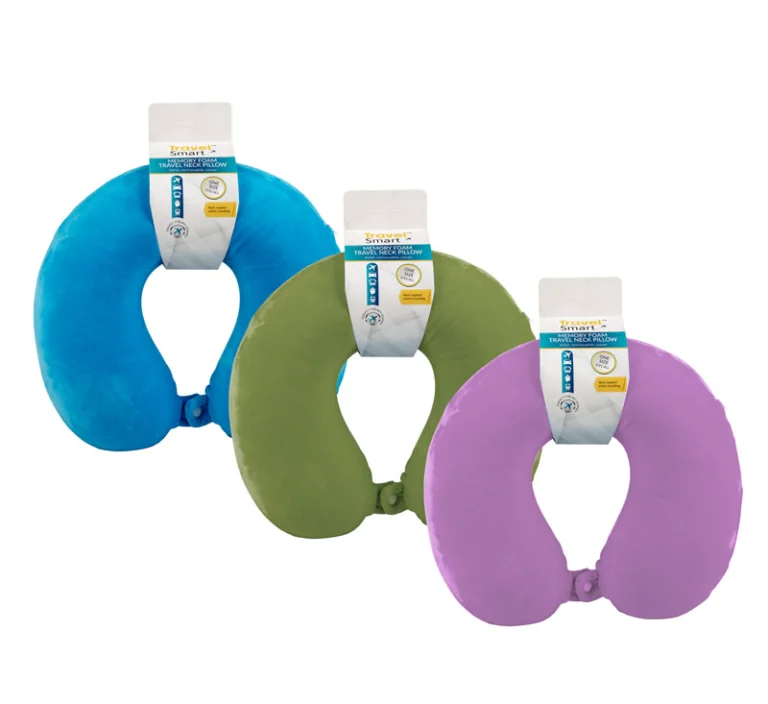 Travel Neck Pillow 30x26cm Foam Filled