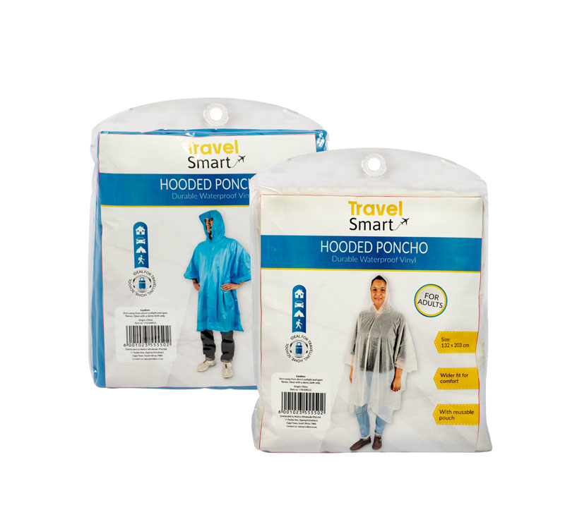 Raincoat Poncho With Hood 132 x 203cm