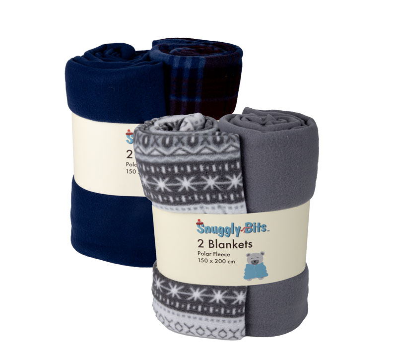 Polar Fleece Blanket 2 Piece, 150x200cm