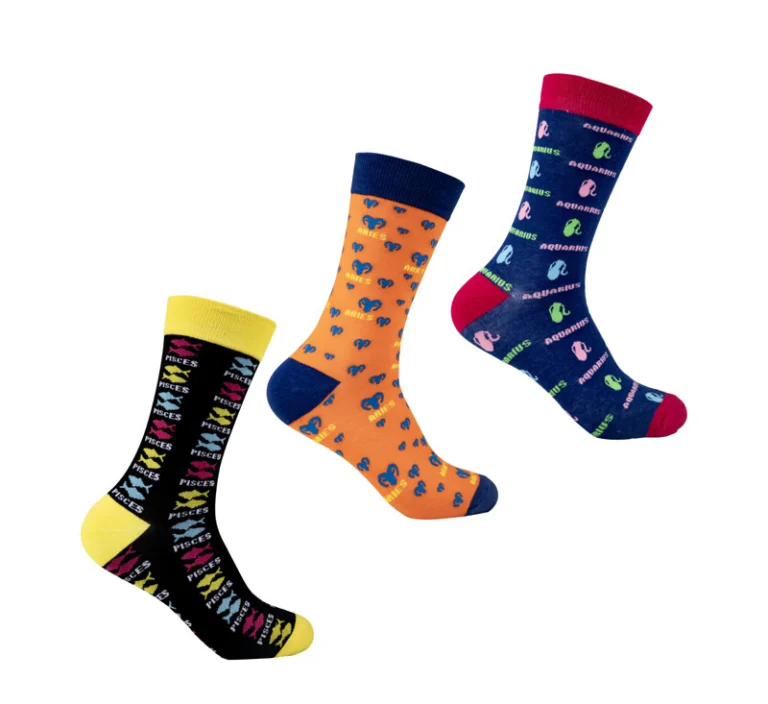 Socks Unisex Zodiac (Aquarius Or Pisces Or Aries)