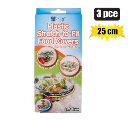 Food bowl-covers pl 3pce 25cm