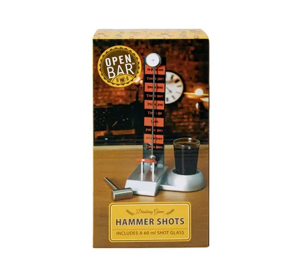 Open Bar Hammer Shots Drinking Game - 1 x 60ml Shot Glass