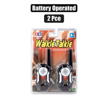 Battery operated walkie talkie ,2pc