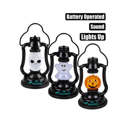 Orn light lantern oil w/sound b/o asstd