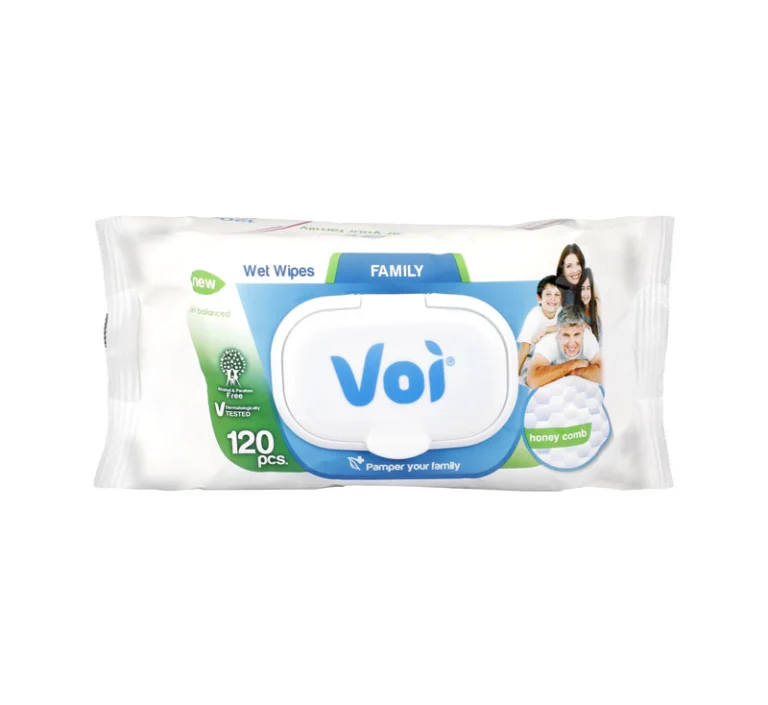Voi Wet Wipes 160 x 190mm, 120 Piece