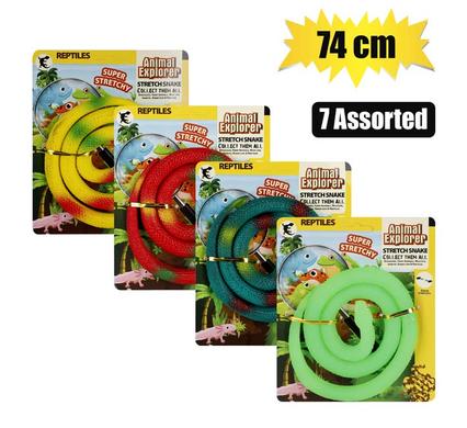 Animals stretch snake rubber 7 4cm