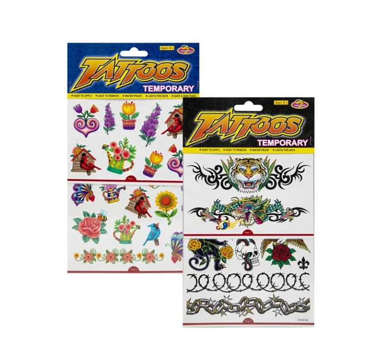 Sticker Temporary Tattoo Sheets