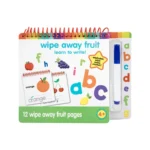 Educational Dry Wipe Fruit Book