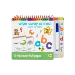 Educational Book Dry Wipe Animals