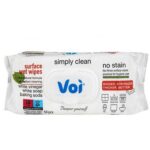 Voi Wet Wipes Surface Cleaner, 50-Piece