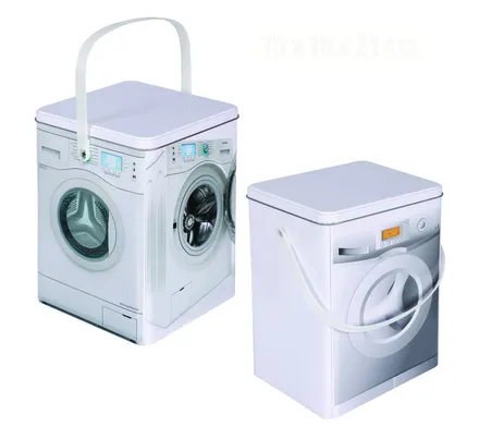 Washing Machine Tin Container 15x15x21cm